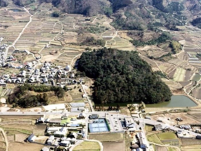 西からみた渋谷向山古墳