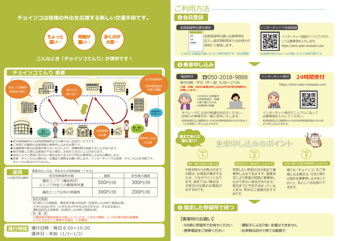 チョイソコてんり案内