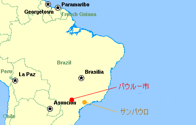 ブラジルの地図