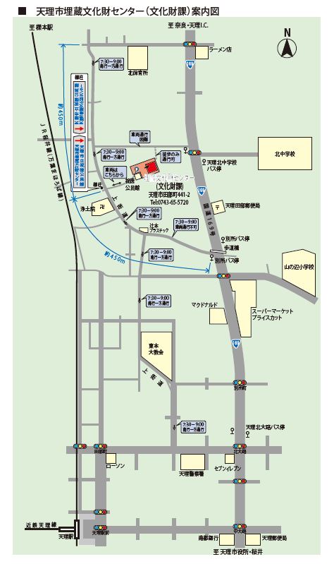 天理市埋蔵文化財センター案内図