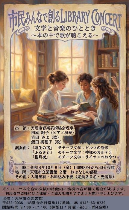 令和8年度ライブラリーコンサートチラシ